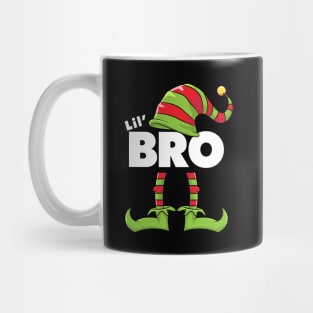 Lil' Bro Elf Funny Matching Christmas Costume Family Mug